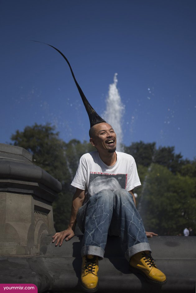 World's longest hair Man in the World 2014 Best Website Strange 2014 Guinness World Records 2014 youm misr