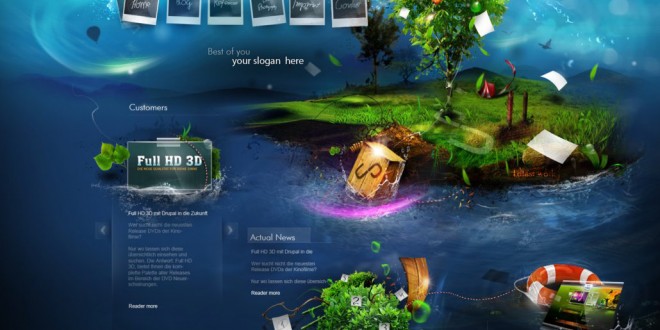 Top 10 creative website design Templates psd 2015 2016